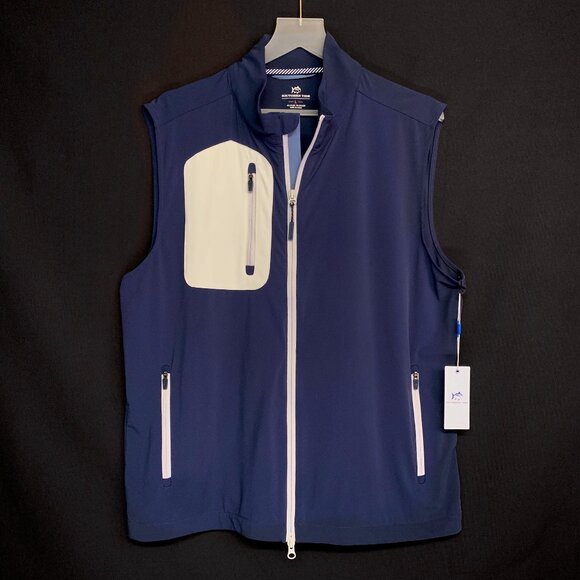 SOUTHERN TIDE Bowline Performance Vest Color- DRESS BLUE Size - MED - NWT - Picture 1 of 7